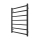 Radiateur sèche-serviettes pour salle de bains INOX TOKIO 161W/230V 77x53 cm inox/noir