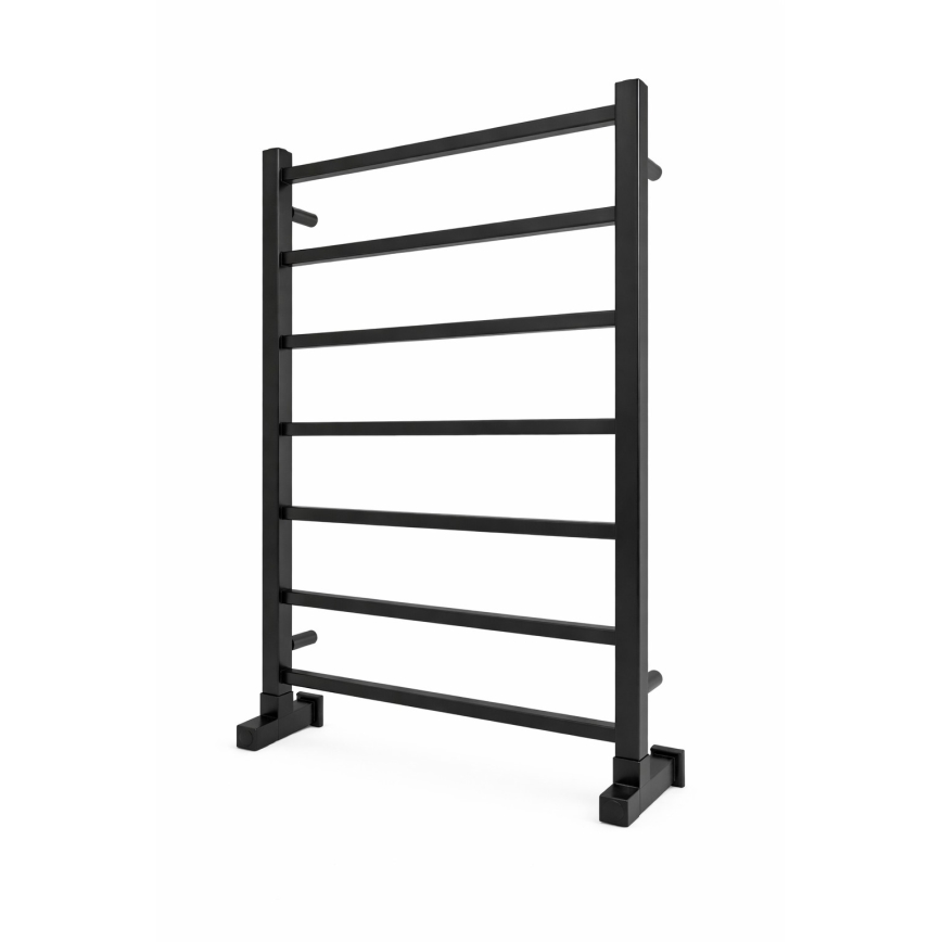 Radiateur sèche-serviettes pour salle de bains INOX TOKIO 161W/230V 77x53 cm inox/noir