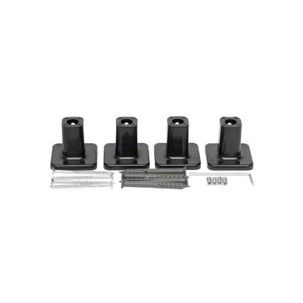 Sèche-serviettes de salle de bains avec thermostat LARGO 432W/230V 80,6 cm IP44, noir, version droite, profil carré