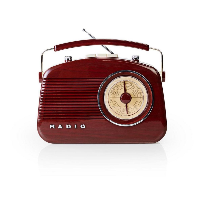 Radio FM 4,5W/230V marron