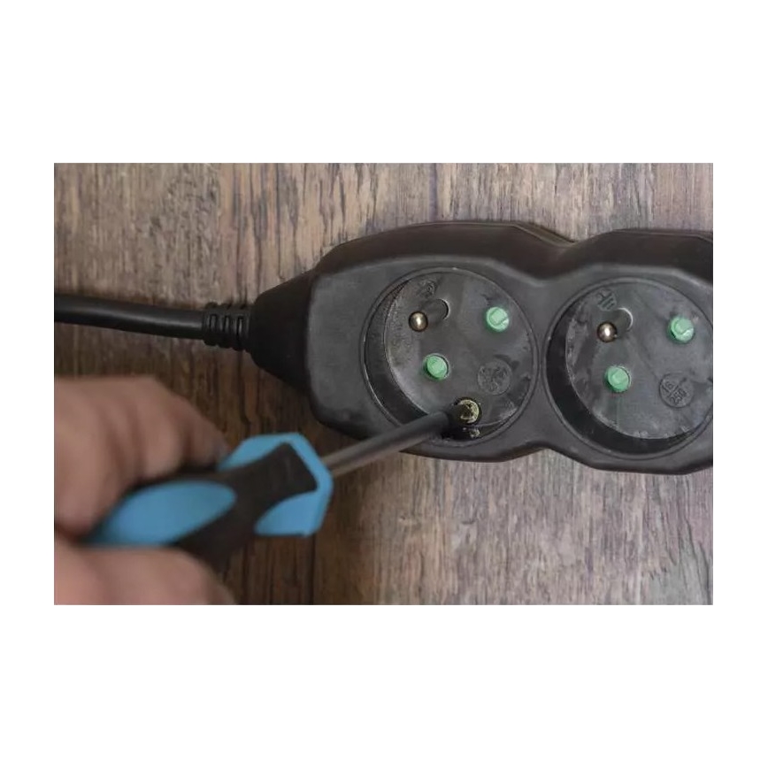 Rallonge 4Z 5m noir