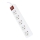 Rallonge avec interrupteur 5Z Type E 5m blanc
