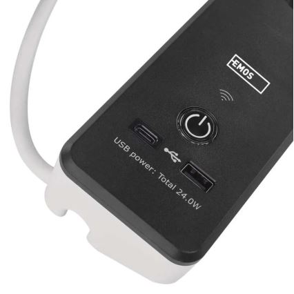Rallonge connectée avec interrupteur GoSmart 4Z + 1xUSB-A + 1xUSB-C 2 m Wi-Fi Tuya