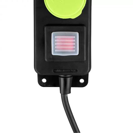 Rallonge électrique 10 m à 3 prises avec interrupteur, IP44