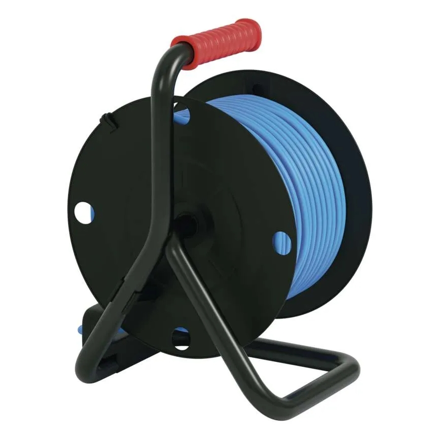 Rallonge sur enrouleur avec 4 prises 25m silicone IP44