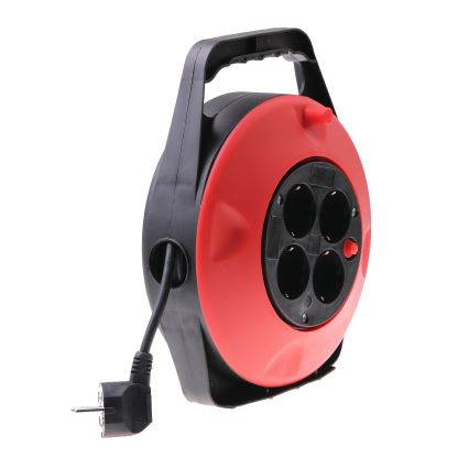 Rallonge sur enrouleur SCHUKO 4Z 10m