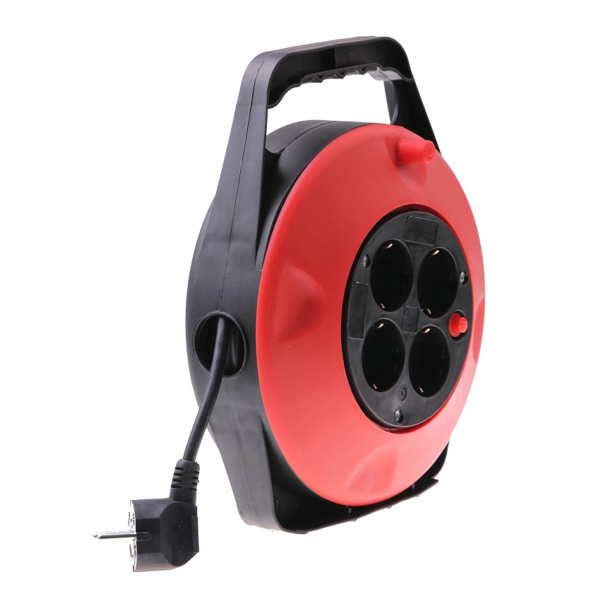 Rallonge sur enrouleur SCHUKO 4Z 10m