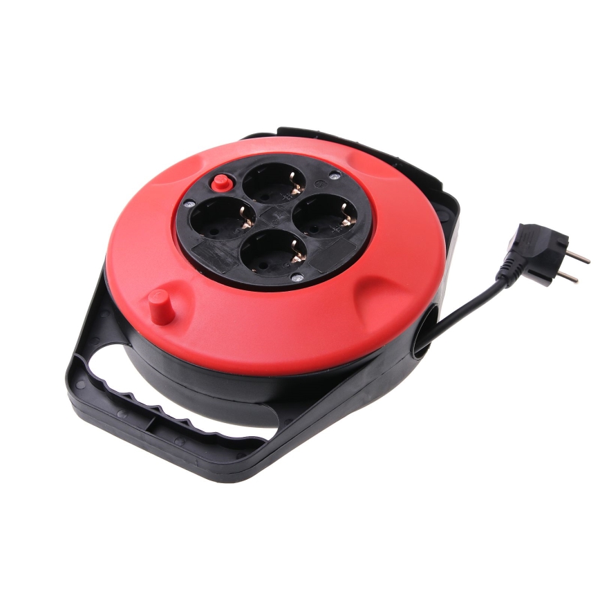 Rallonge sur enrouleur SCHUKO 4Z 10m