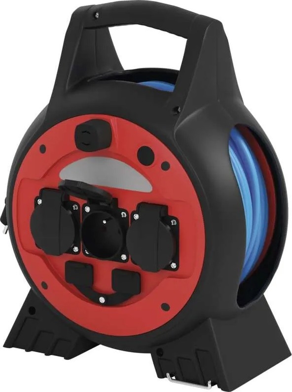 Rallonge sur tambour 3Z 20m rouge/noir IP44