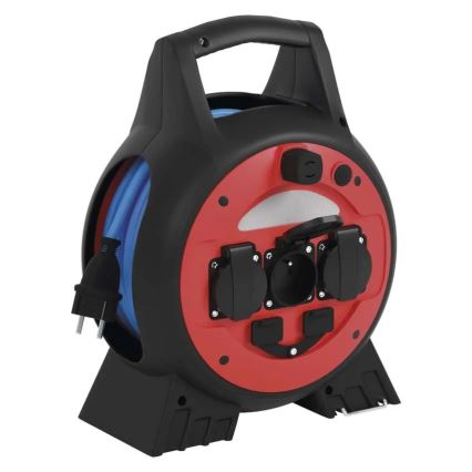 Rallonge sur tambour 3Z 20m rouge/noir IP44