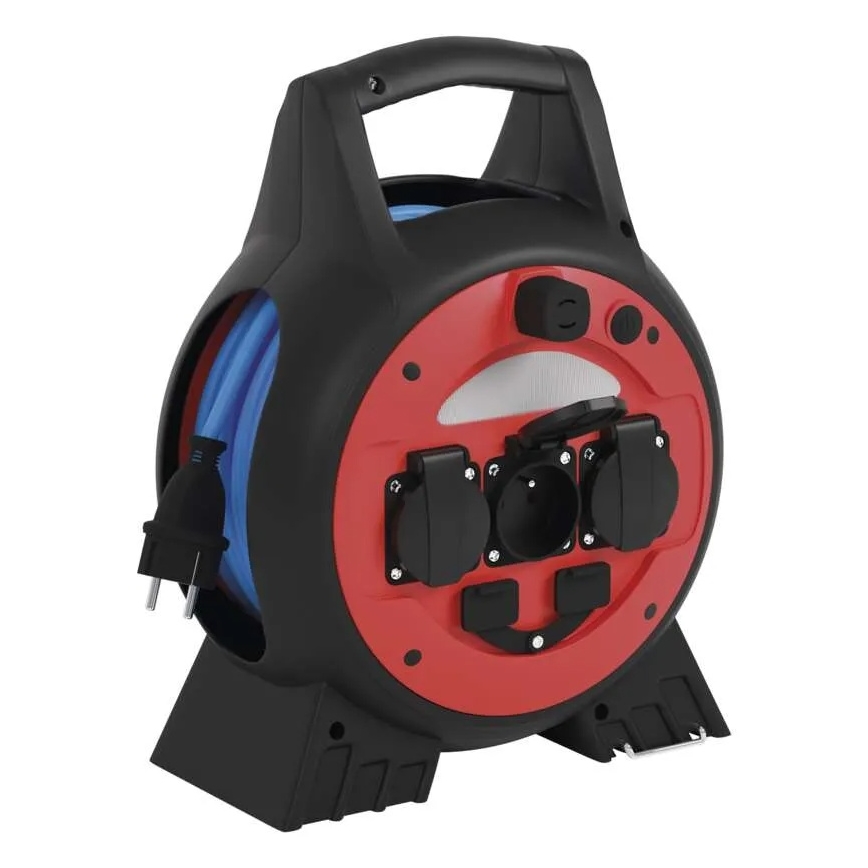 Rallonge sur tambour 3Z 20m rouge/noir IP44