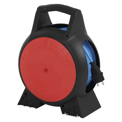 Rallonge sur tambour 3Z 20m rouge/noir IP44