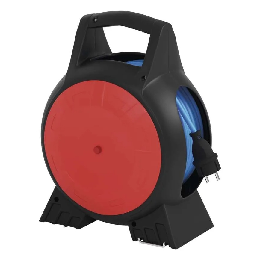 Rallonge sur tambour 3Z 20m rouge/noir IP44