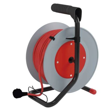 Rallonge sur tambour 4Z 15m rouge/gris