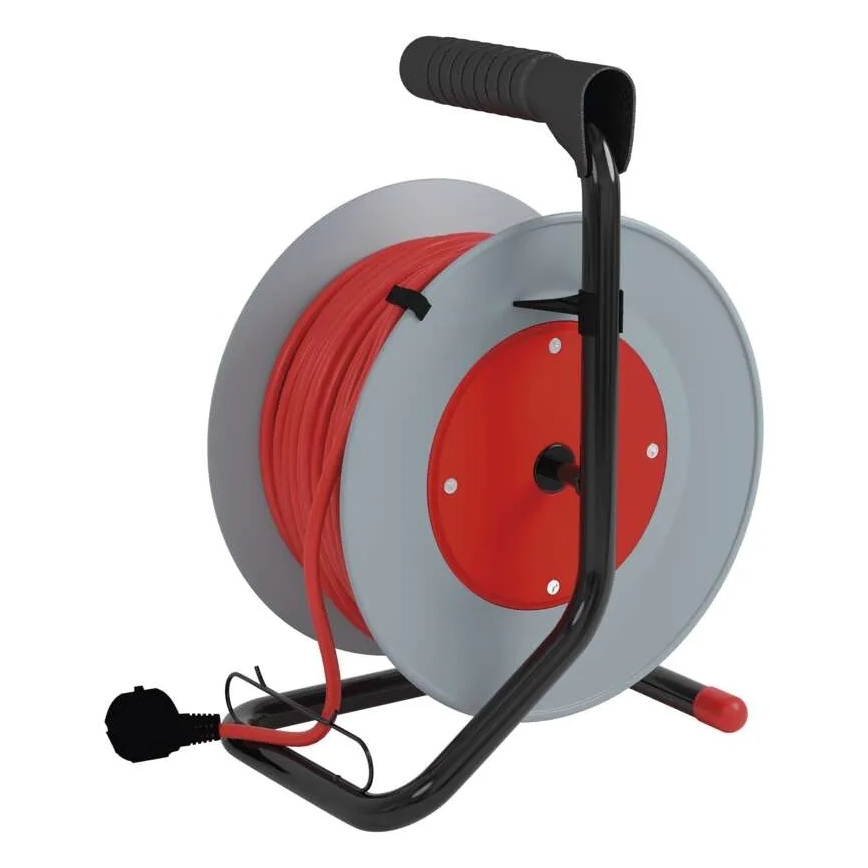 Rallonge sur tambour 4Z 15m rouge/gris