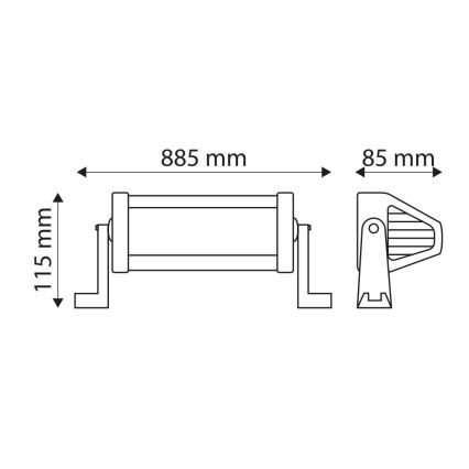 Rampe d'éclairage LED pour voiture LED EPISTAR LED/180W/10-30V IP67 6000K
