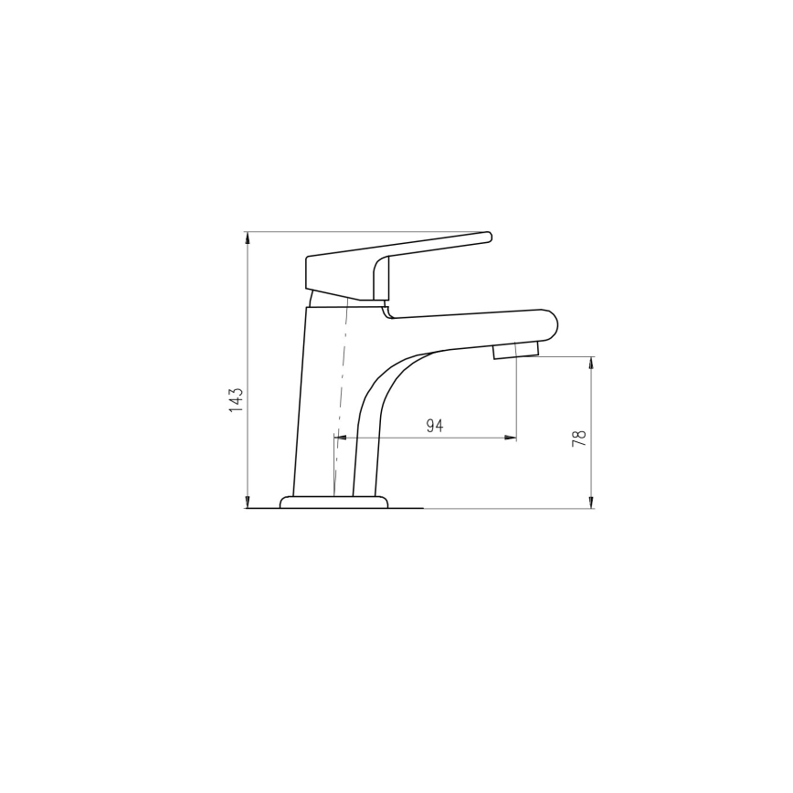 RAV Slezák CO126.0 - Mitigeur pour lavabo COLORADO 14,3 cm chrome brillant
