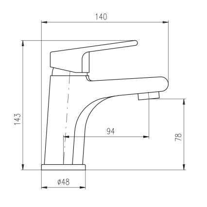 RAV Slezák CO126.0Z - Mitigeur pour lavabo COLORADO 14,3 cm doré brillant