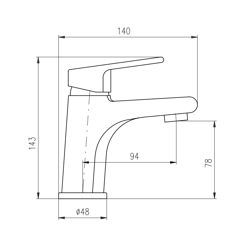 RAV Slezák CO126.0Z - Mitigeur pour lavabo COLORADO 14,3 cm doré brillant