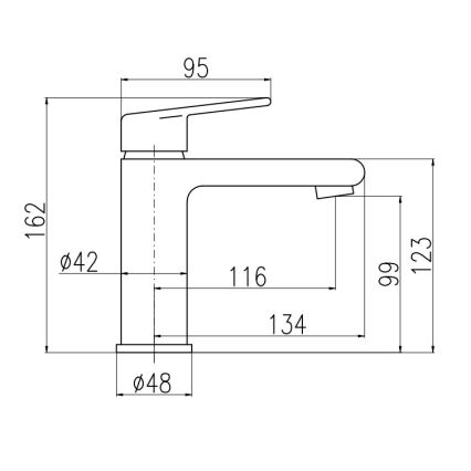 RAV Slezák CO128.0Z - Mitigeur pour lavabo COLORADO 16,2 cm, doré brillant