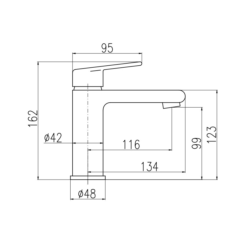 RAV Slezák CO128.0Z - Mitigeur pour lavabo COLORADO 16,2 cm, doré brillant
