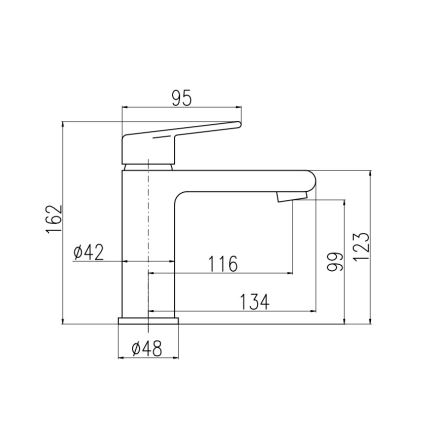 RAV Slezák CO129.0 - Mitigeur pour lavabo + bonde COLORADO 16,2 cm chromé brillant