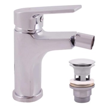 RAV Slezák CO145.0 - Mitigeur pour bidet + bonde COLORADO 14,3 cm chromé brillant