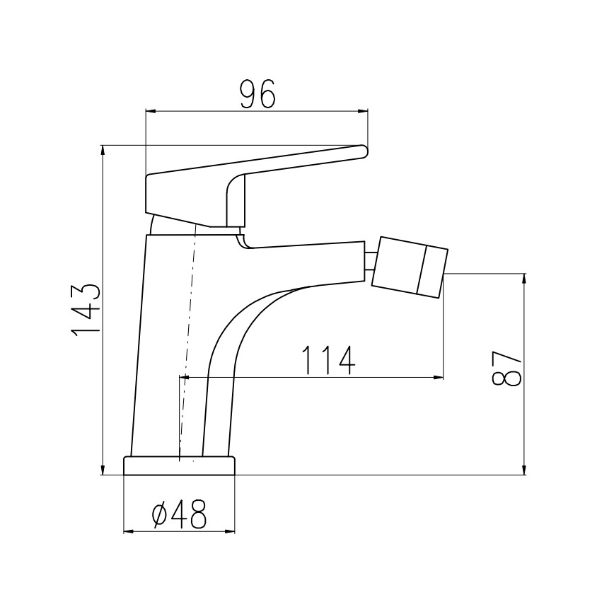 RAV Slezák CO145.0KCMATZ - Mitigeur pour bidet + bonde COLORADO 14,3 cm noir/doré