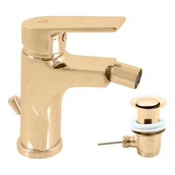 RAV Slezák CO145.0KZ - Mitigeur pour bidet + bonde COLORADO 14,3 cm doré brillant