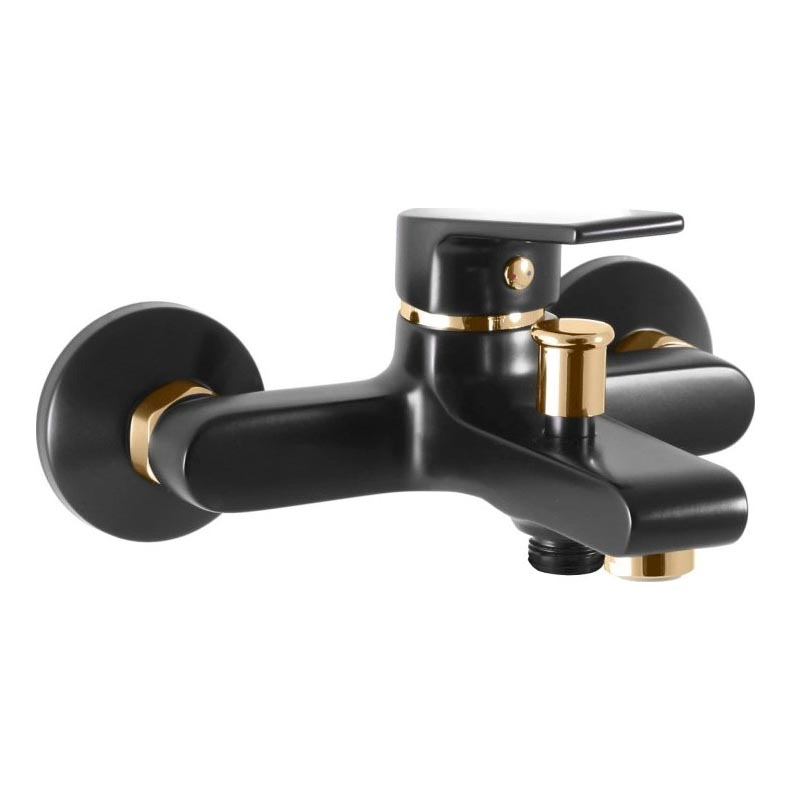 RAV Slezák CO154.5CMATZ - Mitigeur de baignoire COLORADO noir/or