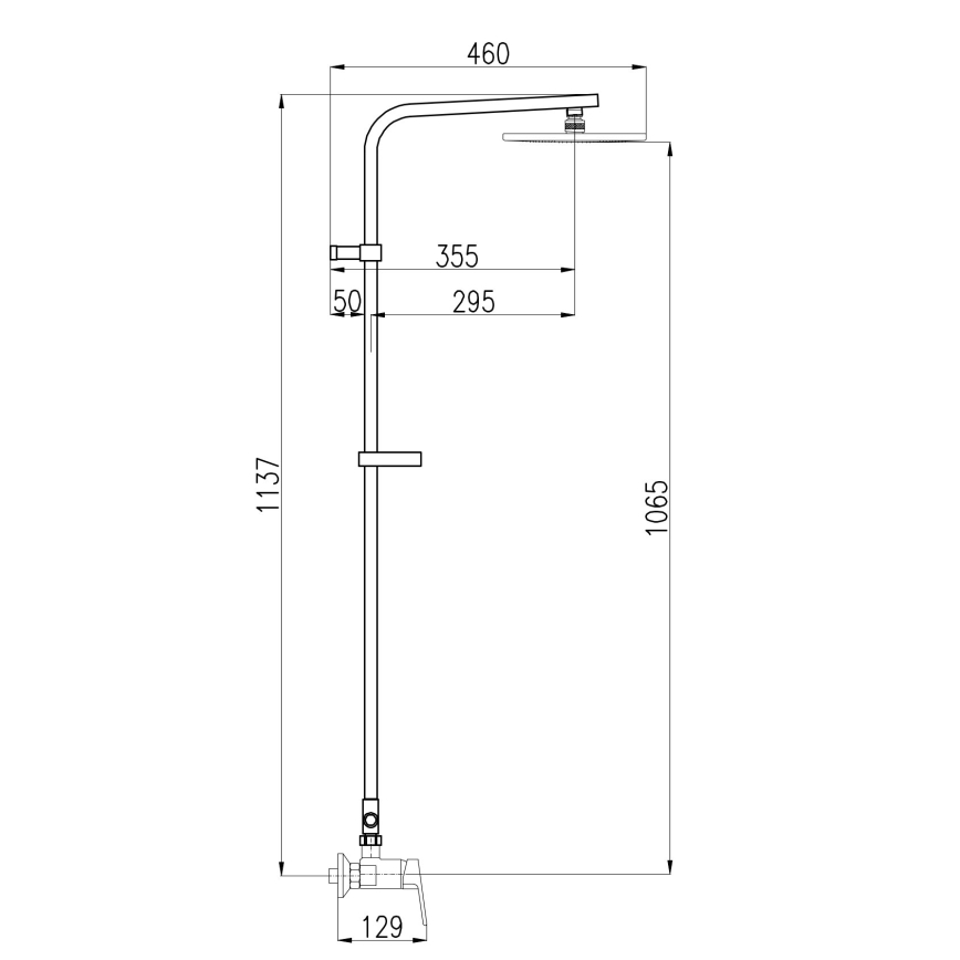 RAV Slezák CO182.5/6 - Ensemble de douche avec mitigeur COLORADO, chromé brillant