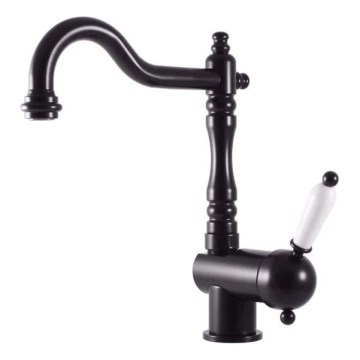 RAV Slezák L508.0/8CMAT - Mitigeur évier/vasque LABE RETRO 25,6 cm noir mat