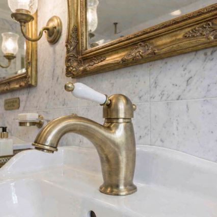 RAV Slezák L526.0SM - Mitigeur pour lavabo LABE RETRO 15,3 cm, laiton vieilli