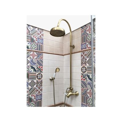 RAV Slezák L581.5/3SM - Ensemble de douche avec mitigeur LABE RETRO en laiton vieilli