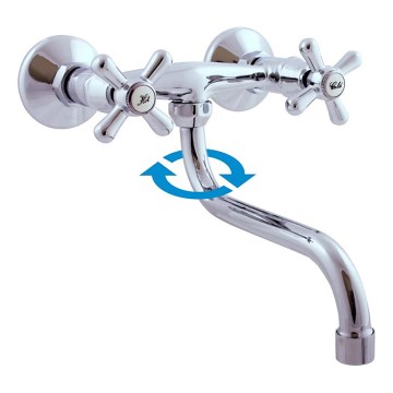 RAV Slezák MK101.5/21 - mitigeur évier/lavabo MORAVA RETRO, finition chrome brillant