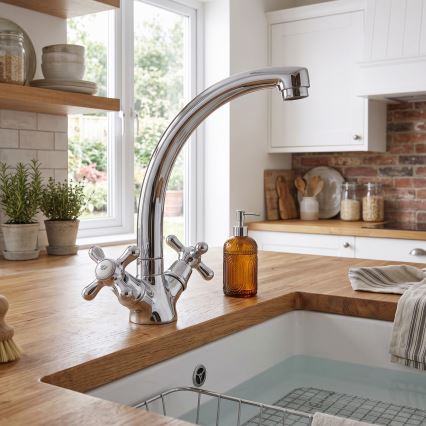 RAV Slezák MK120.0/2 - Mitigeur lavabo MORAVA 20,5 cm, chrome brillant