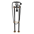 RAV Slezák MK150.5/2CMATSM – Ensemble de baignoire avec mitigeur MORAVA RETRO noir/bronze