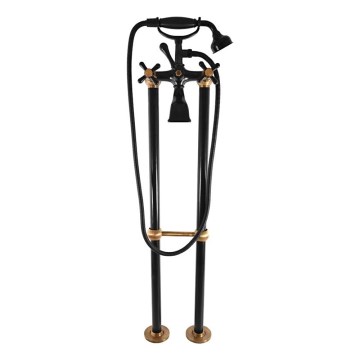 RAV Slezák MK150.5/2CMATSM – Ensemble de baignoire avec mitigeur MORAVA RETRO noir/bronze