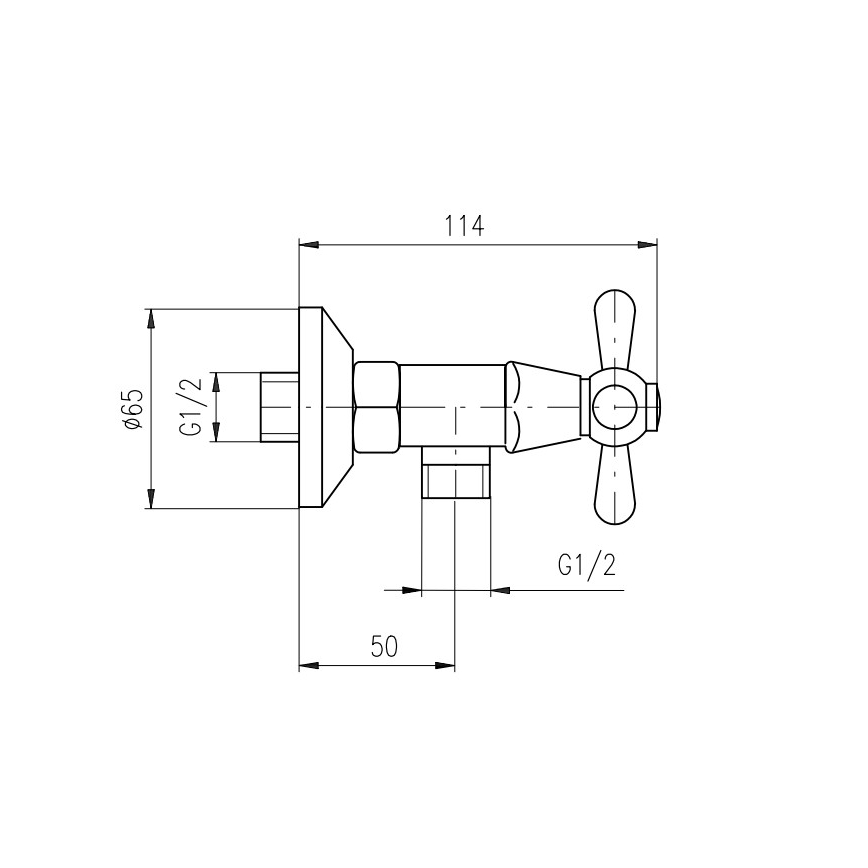RAV Slezák MK180.5/2SM - Ensemble de douche avec mitigeur MORAVA RETRO, laiton vieilli