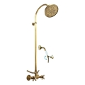 RAV Slezák MK181.5/3SM - Ensemble de douche avec mitigeur MORAVA RETRO, laiton patiné