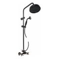 RAV Slezák MK181.5/7CMATSM - Ensemble de douche avec mitigeur MORAVA RETRO, noir/laiton