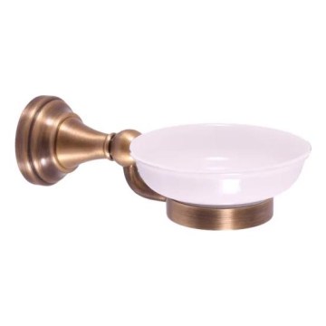RAV Slezák MKA0300SM - Porte-savon MORAVA RETRO, laiton vieilli