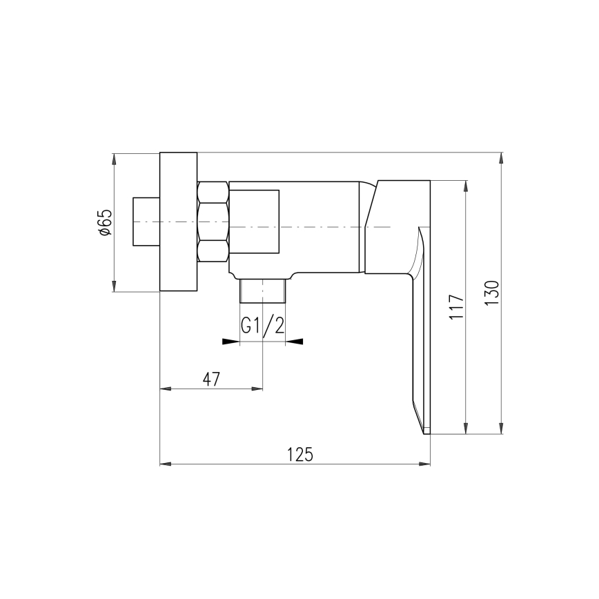 RAV Slezák NL181.5ZK - Mitigeur de douche NIL doré brossé