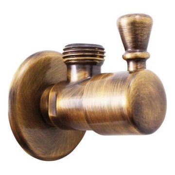 RAV Slezák RV0112SM - Robinet d'arrêt d'angle RETRO laiton vieilli