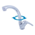 RAV Slezák SA006.0/3 - Mitigeur d'évier SAZAVA 26,5 cm chrome brillant