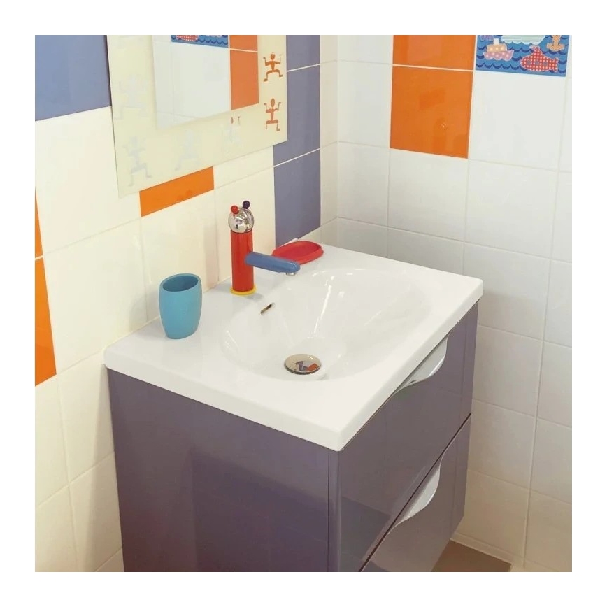 RAV Slezák SE326.0 - Mitigeur pour lavabo JUNIOR 18,2 cm rouge/bleu