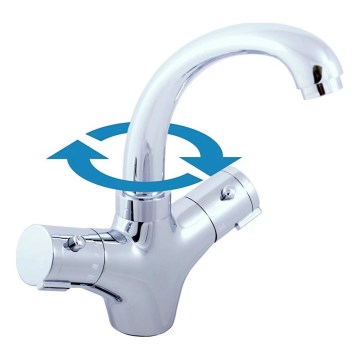 RAV Slezák TRM26.0 - Mitigeur thermostatique pour lavabo TERMO 23,5 cm chrome brillant