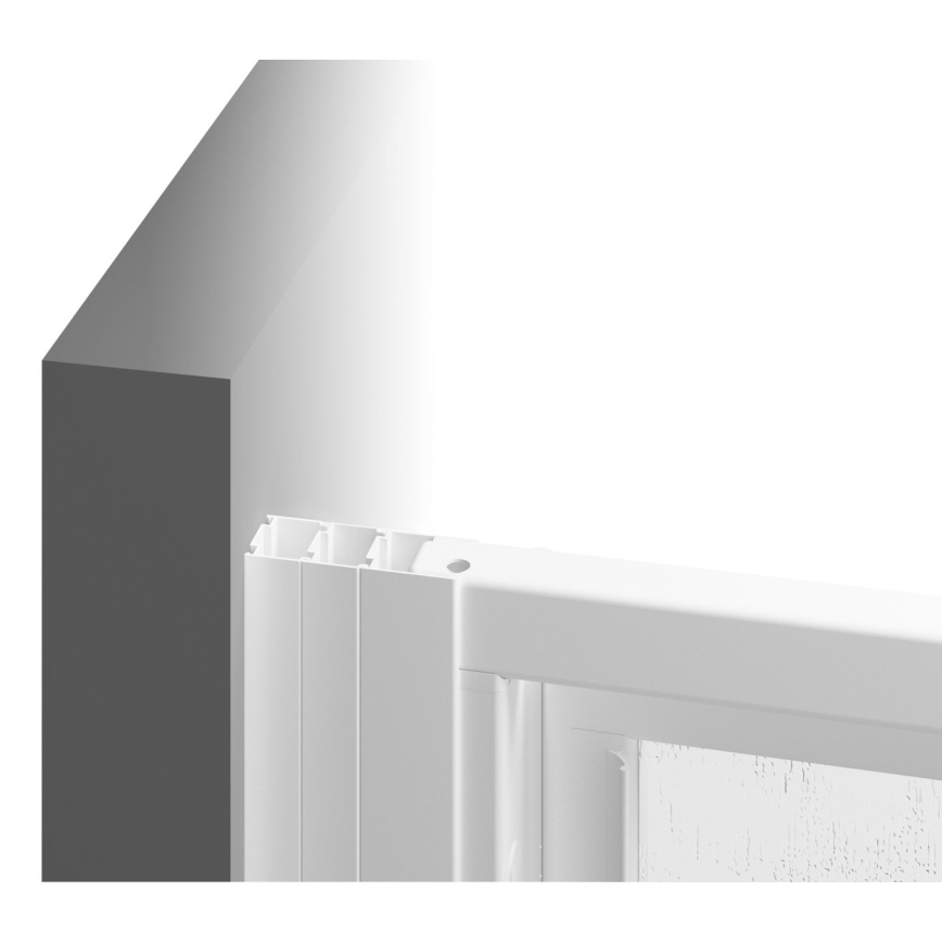 Ravak 00V701R211 - Porte de douche en 3 panneaux SUPERNOVA 90x198 cm blanche