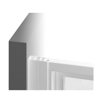 Ravak 00VG01R211 - Porte de douche pliante à 3 volets SUPERNOVA 120x198 cm blanche