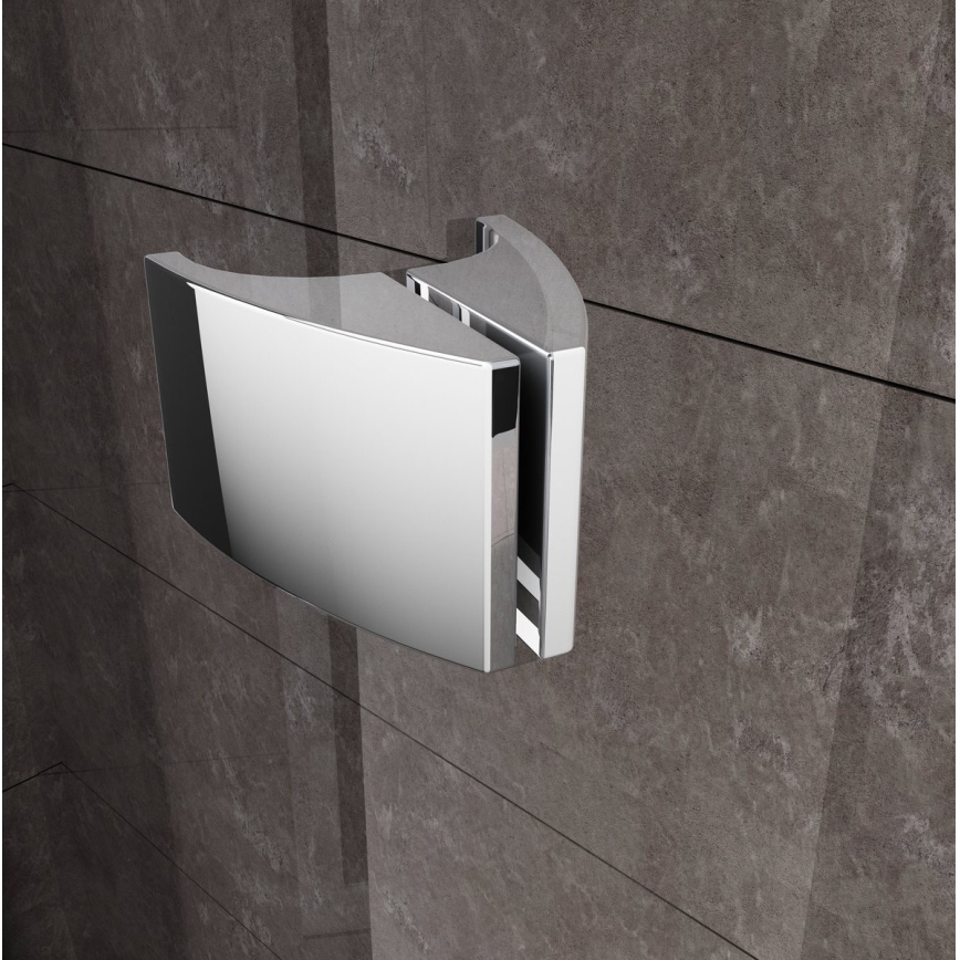 Ravak 37677U00Z1 - Cabine de douche en quart de cercle à 3 panneaux PIVOT 90x90 cm satinée